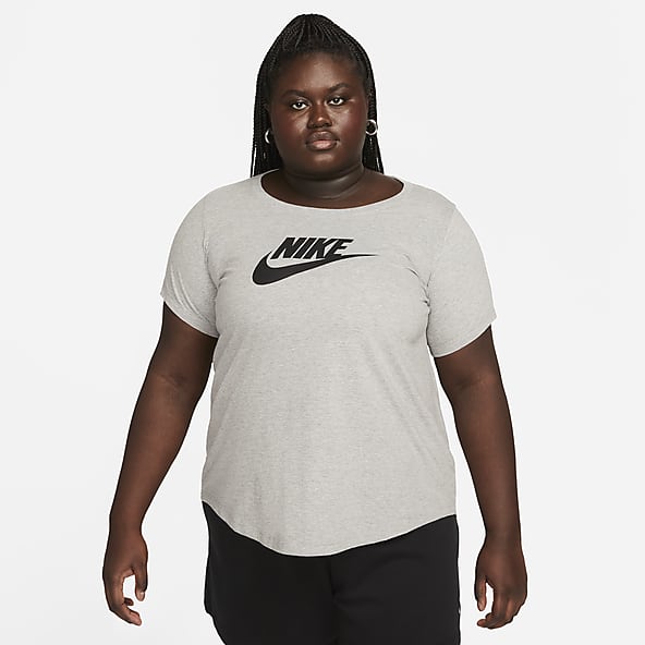 Grey nike t shirt women's new arrivals